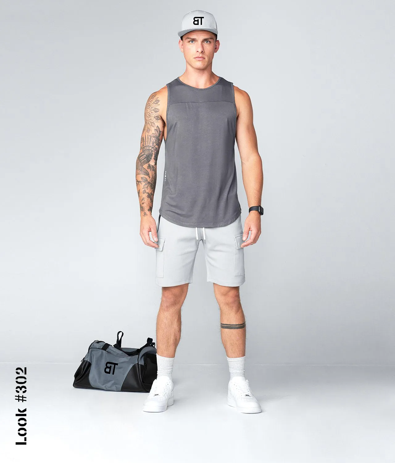 1600 . Viscose Regular-Fit Tank Top - Grey