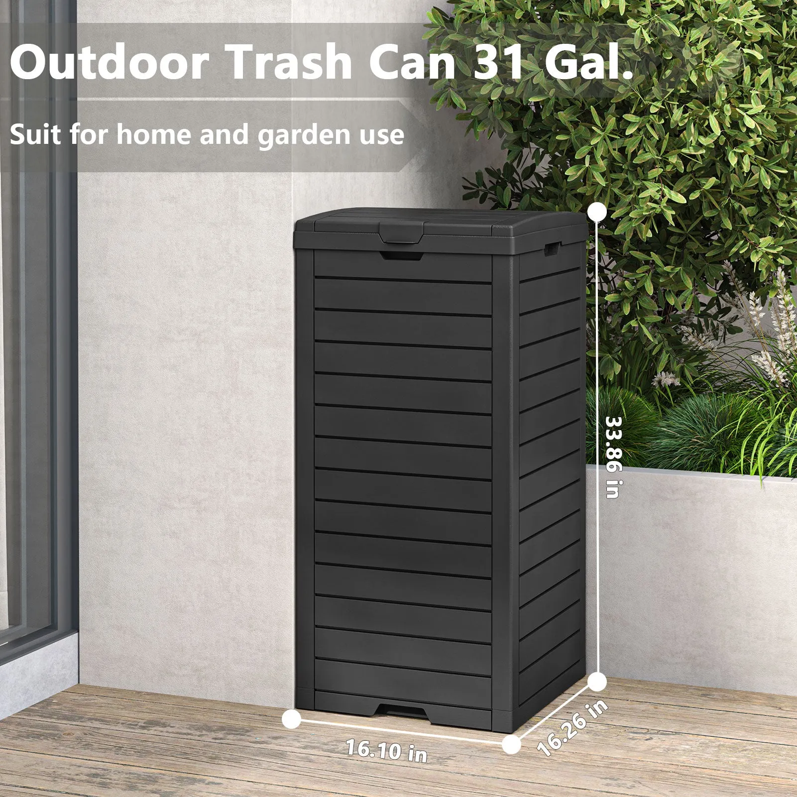 31-62 Gal Outdoor Trash Can