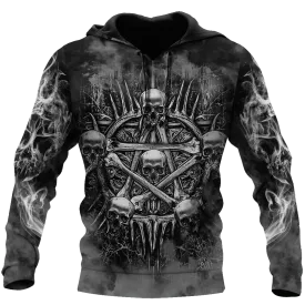 3D Full Printed Skull Hoodie Skull Men's Hoodie, Women Skull Hoodie Skeleton Hoodies