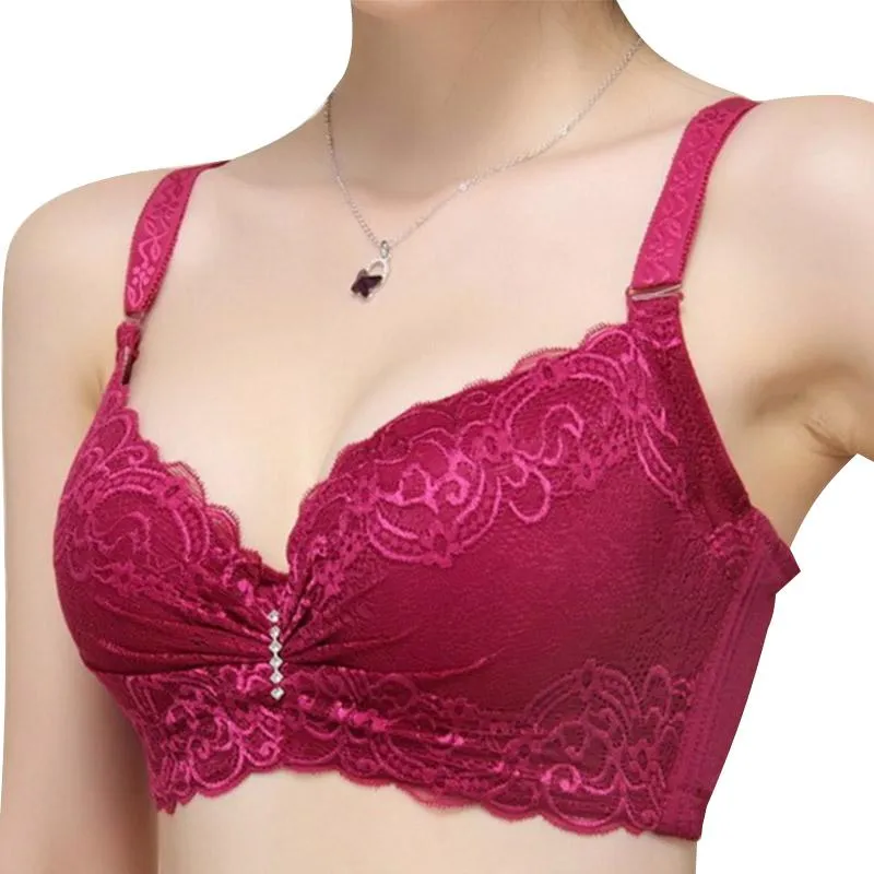 80-105 C/D Women's Bra Plus Big Large Size Super Push Up Bralette Lace Intimates Sexy Lingerie Undrwear Underwire