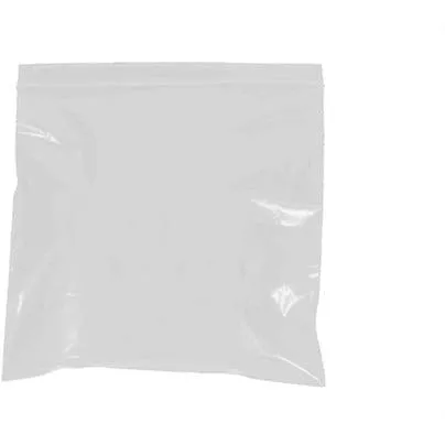 8" x 10" - 2 mil White Reclosable Poly Bags