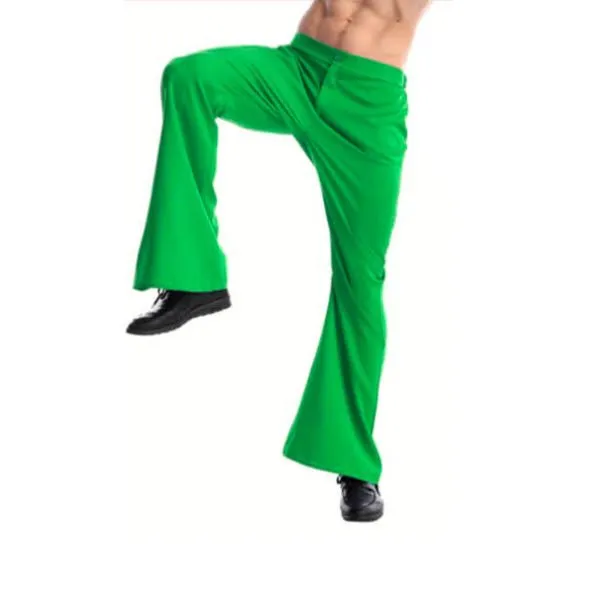 Adult 70s  Disco Flare Pants - Green