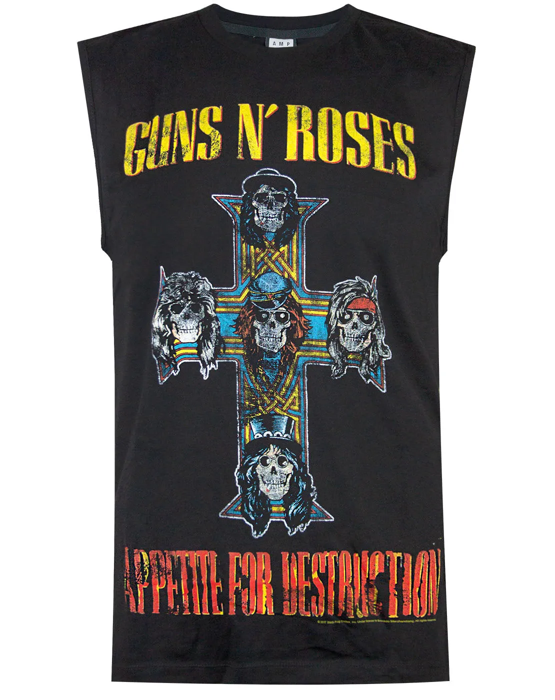 Amplified Guns N Roses Appetite For Destruction Men's Sleeveless T-shirt