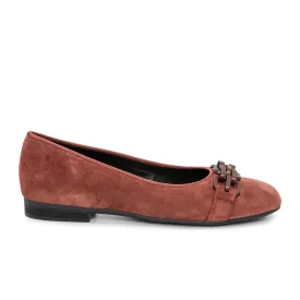 Ara Scout Chain Flat (Women) - Terra Suede