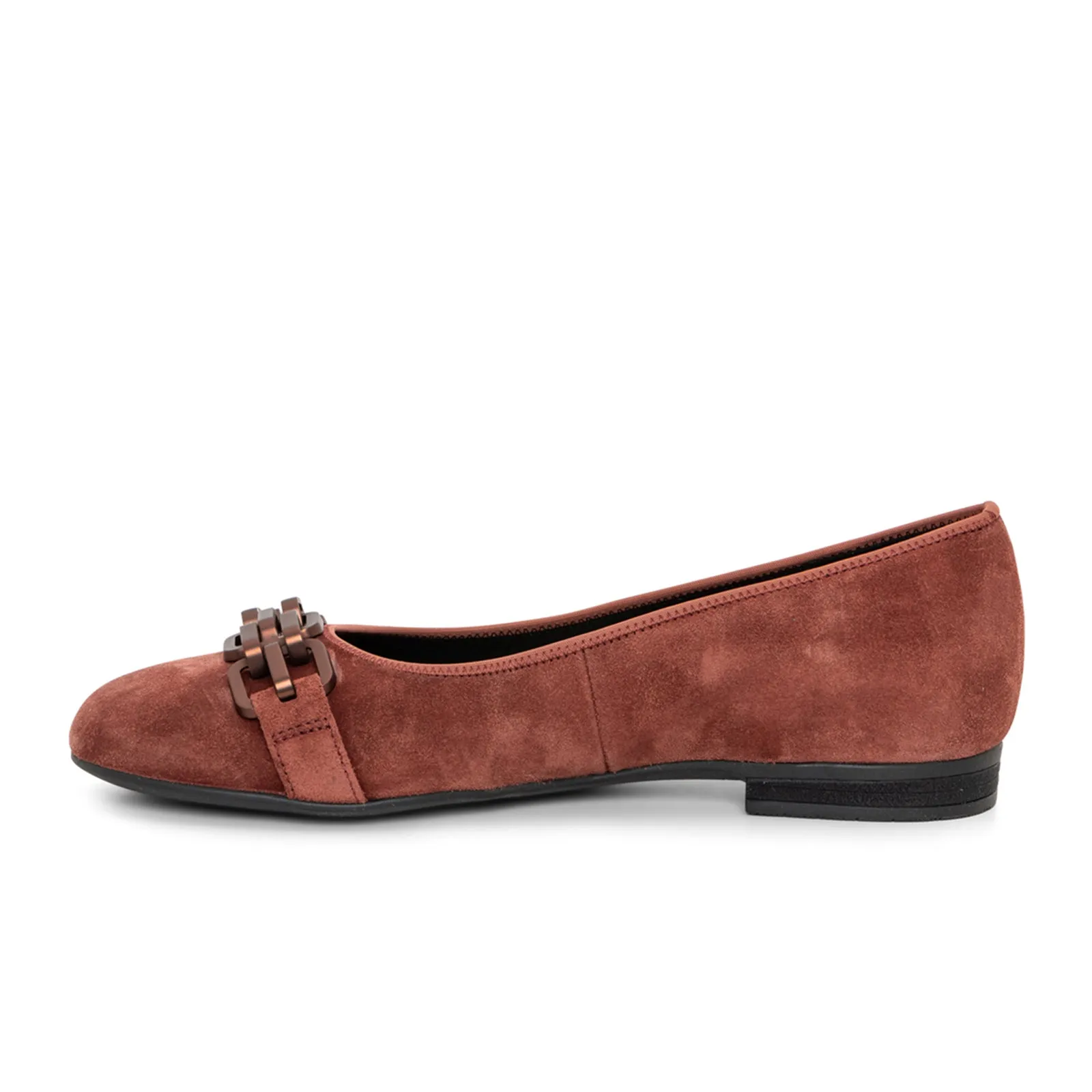 Ara Scout Chain Flat (Women) - Terra Suede