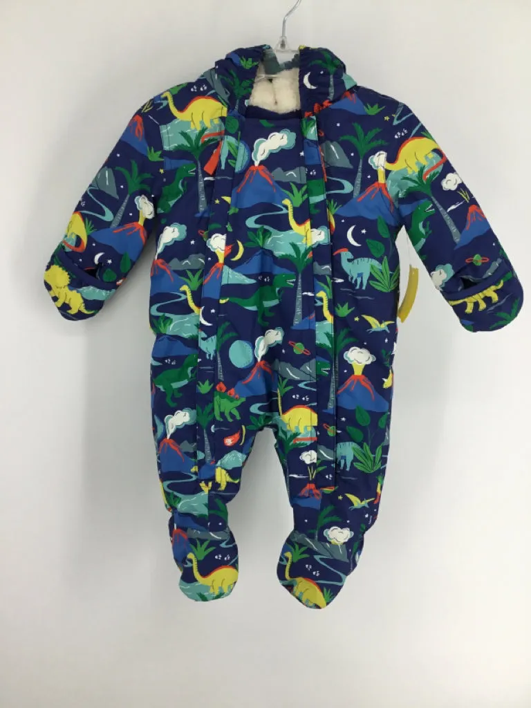 Baby Boden Child Size 0-3 Months Blue Dinosaur Outerwear - boys