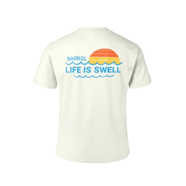 Barrel Men Vibe Sunset S/S Rashguard-IVORY