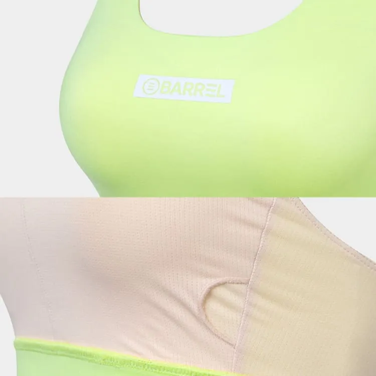 Barrel Women Essential Stitch Bra Top-LIME