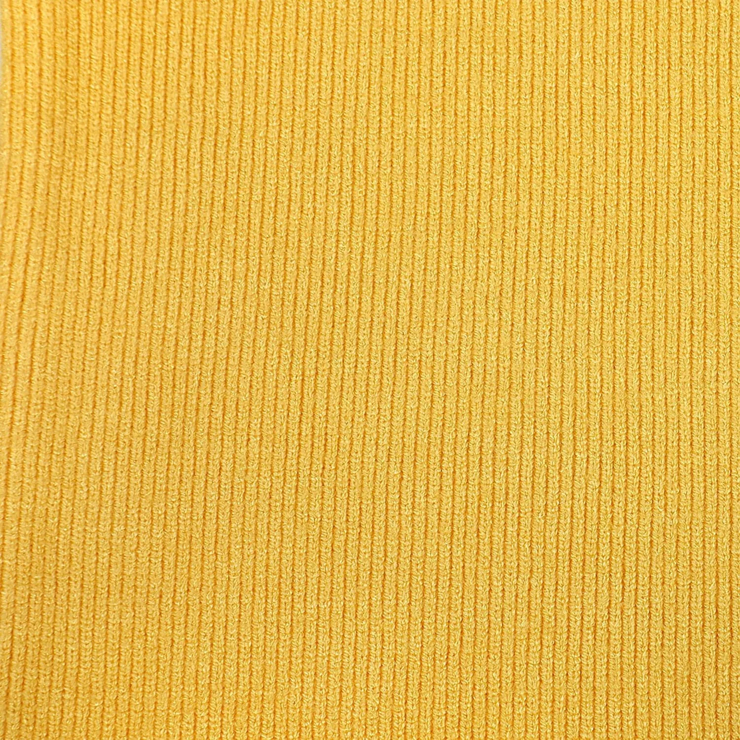 Basic Ribbed Premium Full Sleeves Knitted Kids Sweater - Yellow