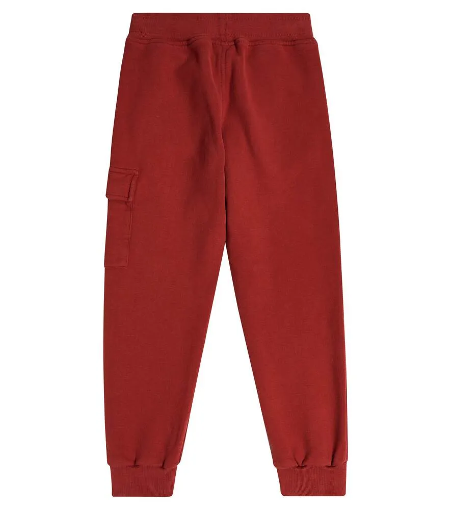 Basic sweatpants in cotton fleece C. COMPANY KIDS, red