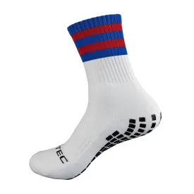 Blue and Red Grip Socks