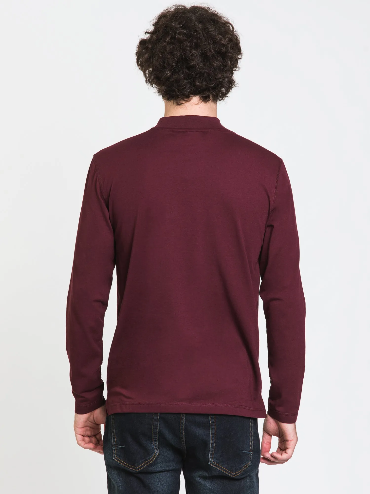 BOATHOUSE LONG SLEEVE MOCK NECK TEE - CLEARANCE