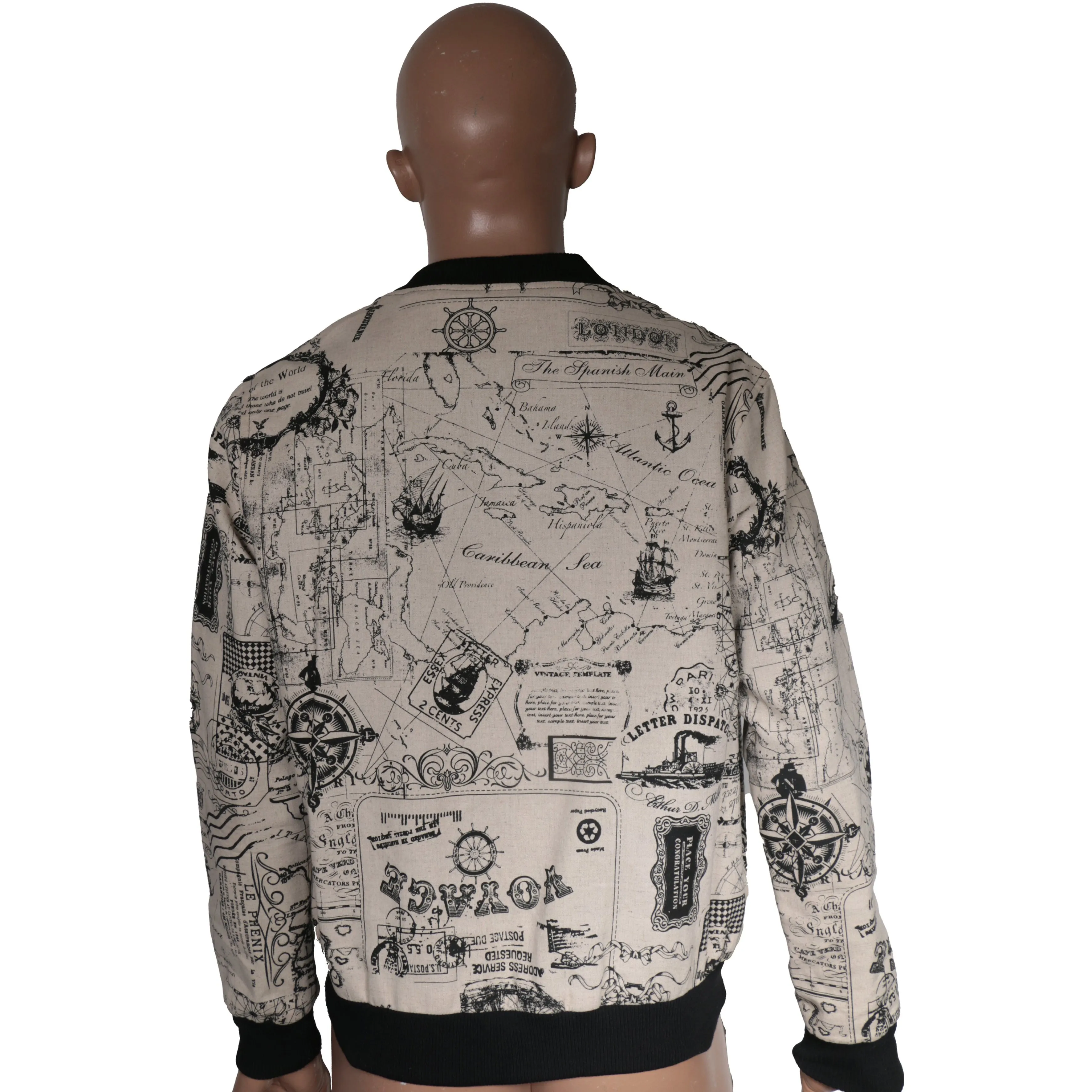 Bomber Jacket with Graphic writings