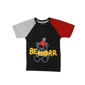 Boys black bear shirt