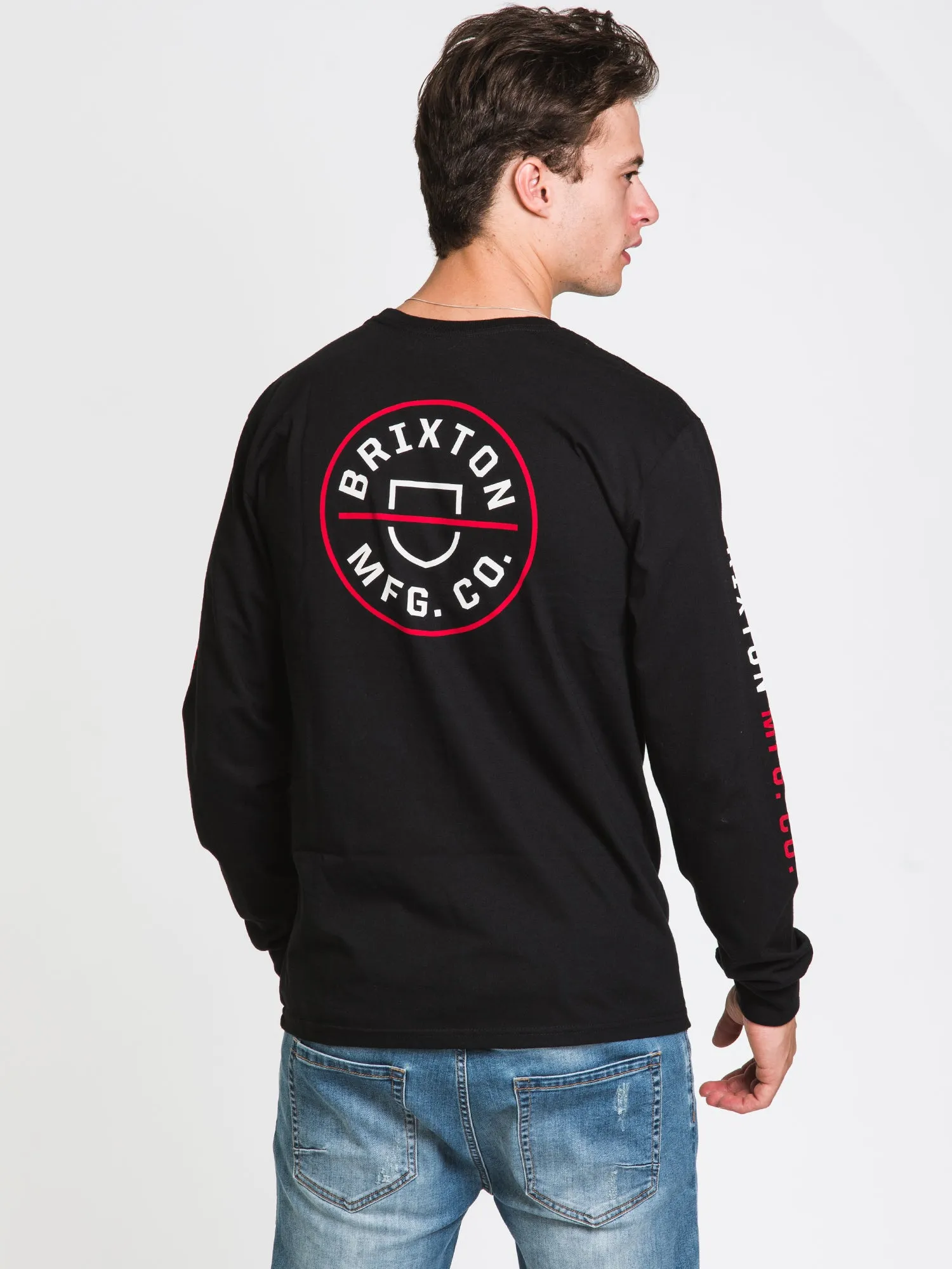 BRIXTON CREST LONG SLEEVE TEE - CLEARANCE