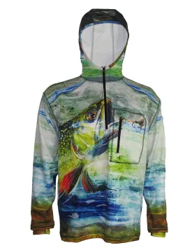 Brook Trout Heavyweight 1/4-Zip FlexShell Fishing Hoodie