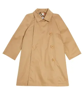 Burberry Kids cotton gabardine trench coat, multicolor