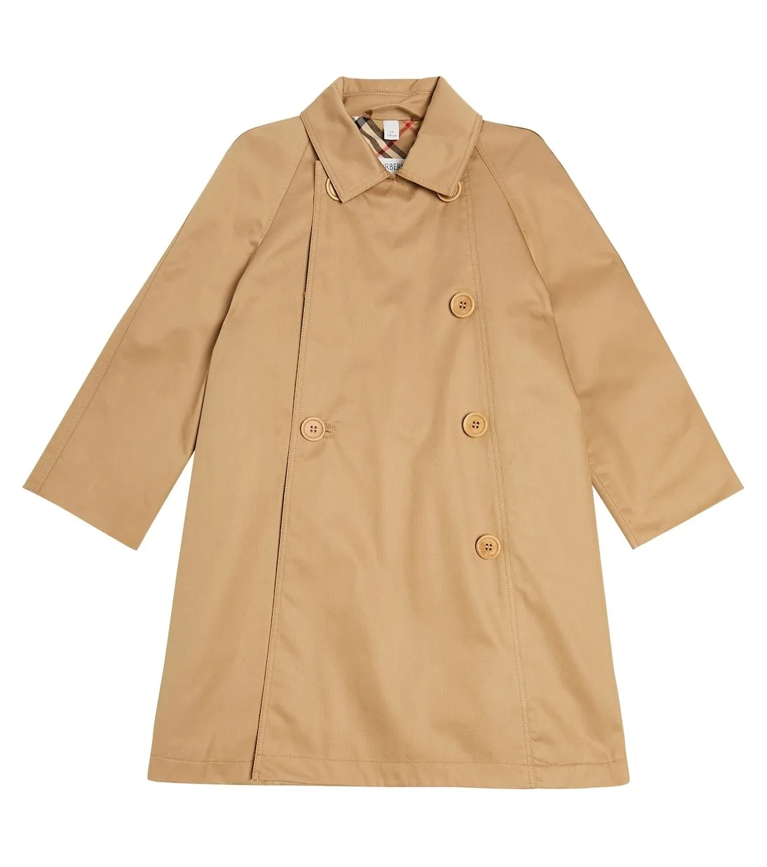 Burberry Kids cotton gabardine trench coat, multicolor