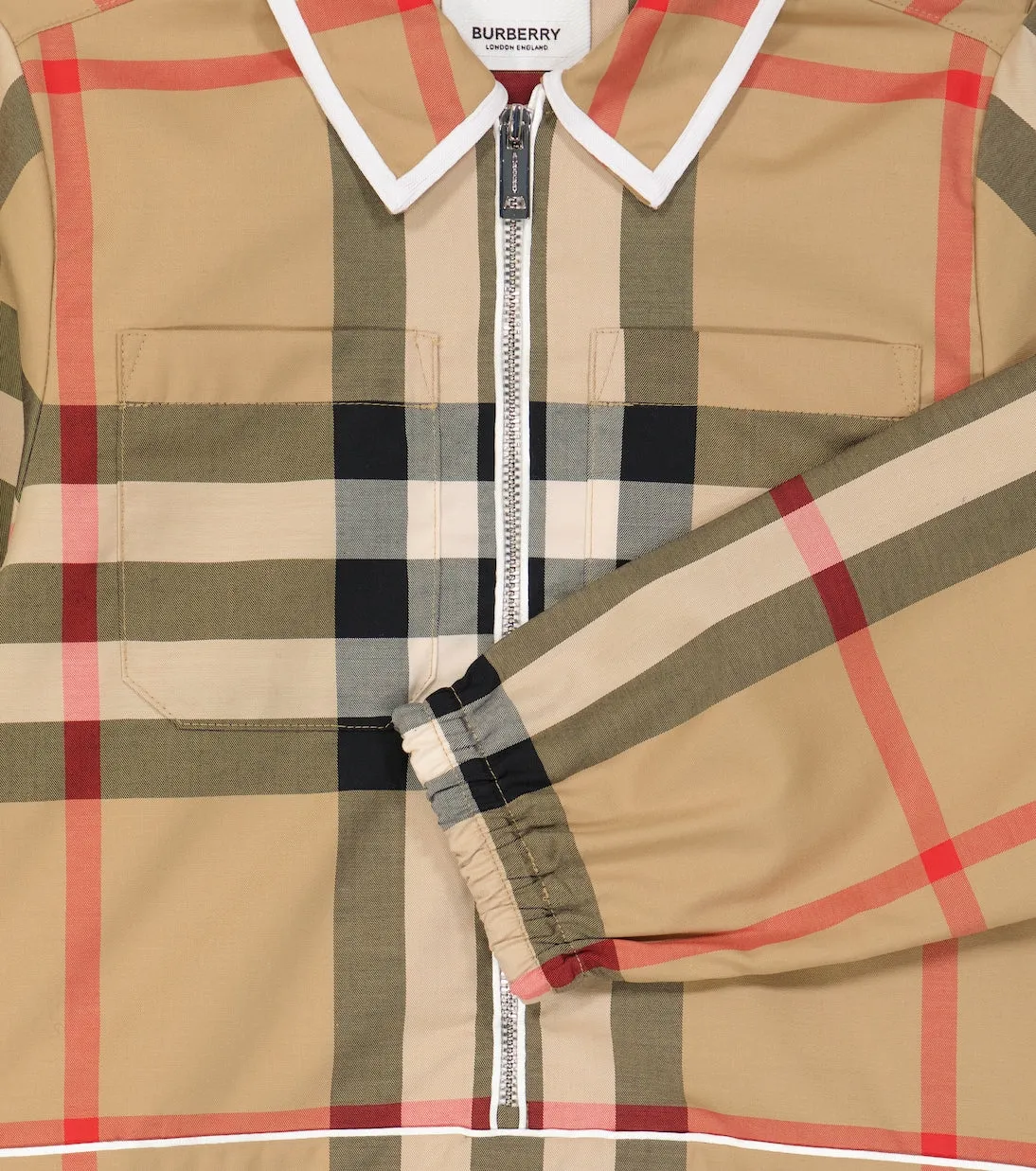 Burberry Kids vintage check shirt dress, beige