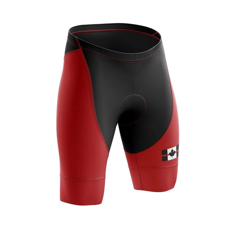 Canada Flag Thin Red Line Bib & Shorts