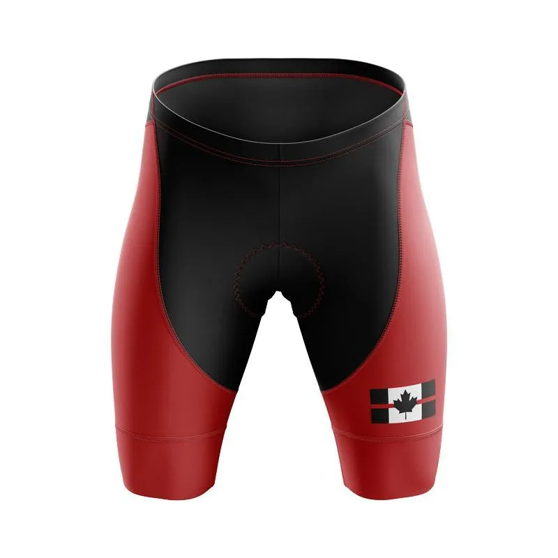 Canada Flag Thin Red Line Bib & Shorts