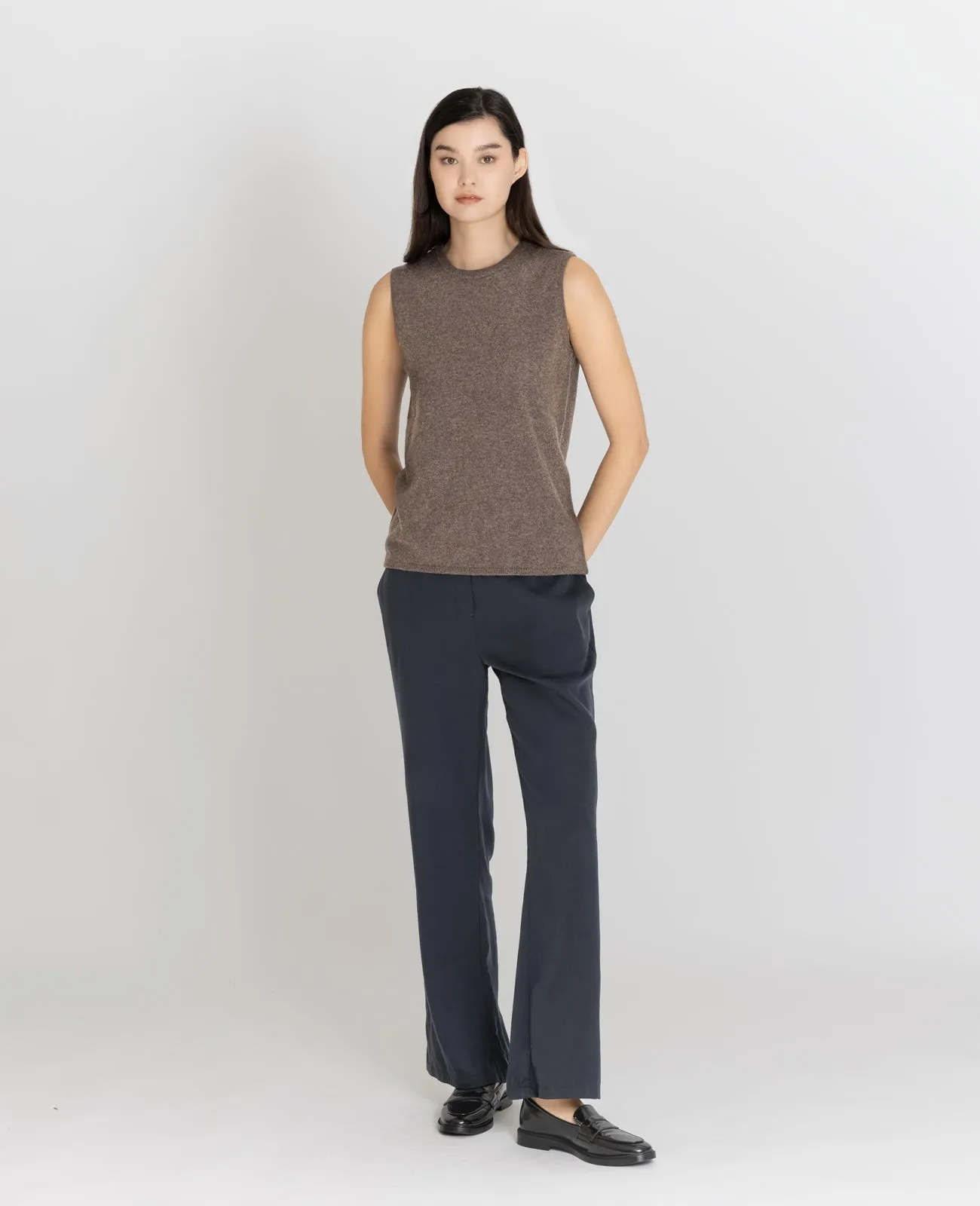 Cashmere Crew Neck Vest