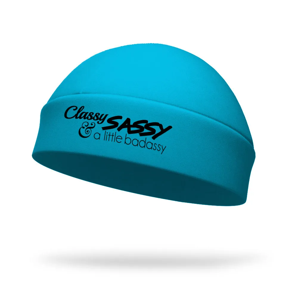 Classy Sassy and a Little Badassy Wicking Regular Hat - Black Logo