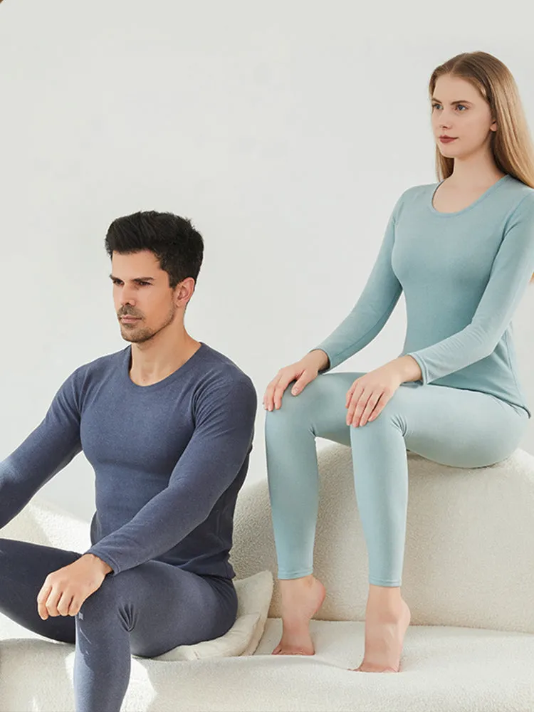 Couple Heating Fleece Thickening Pajamas Set