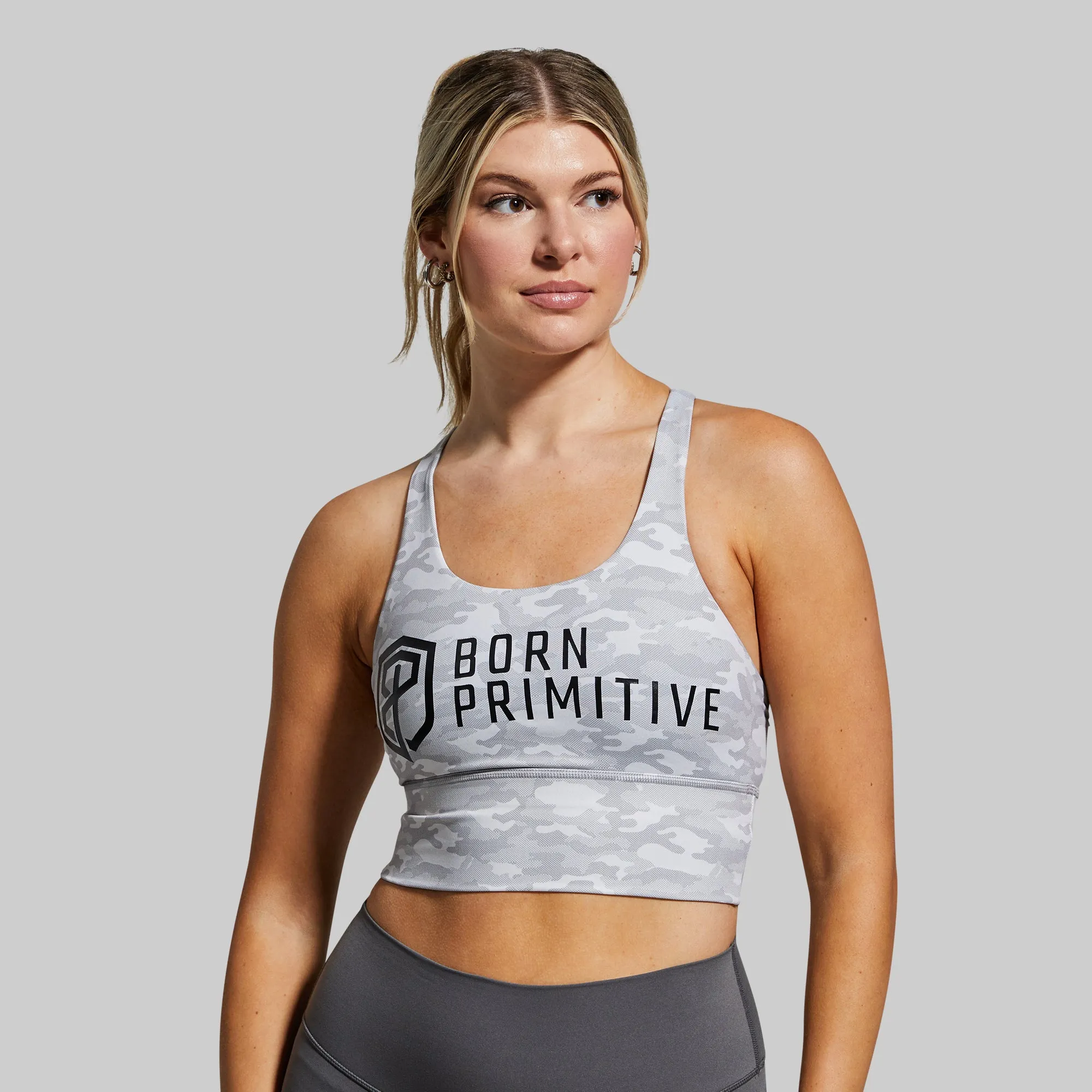 Crossfire Sports Bra (Brand Strength-Avalanche)