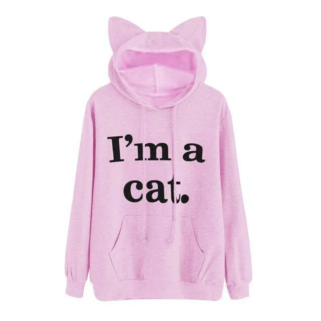 Cute Cat Ear Cap Hoodies ( US 4 - 10)