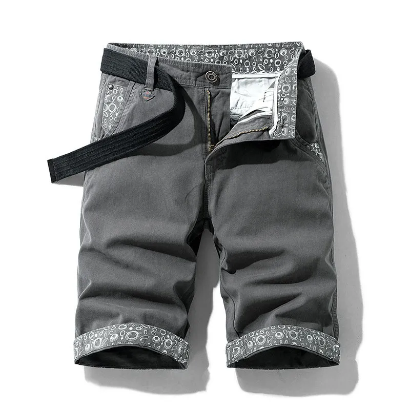 Digital Printing Workwear Casual Shorts For Young Men