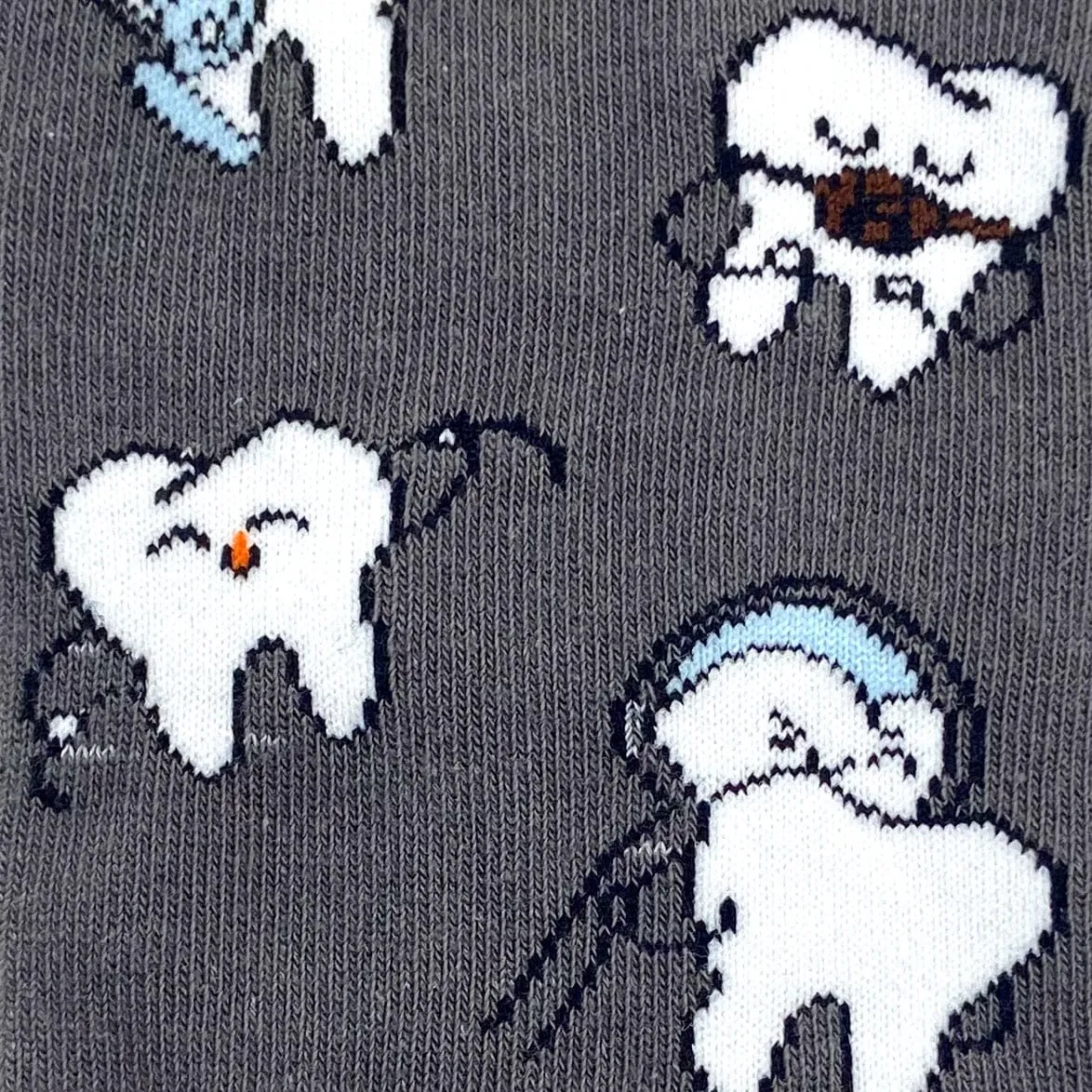 FLOSS-OME TOOTH PRINT SOCKS