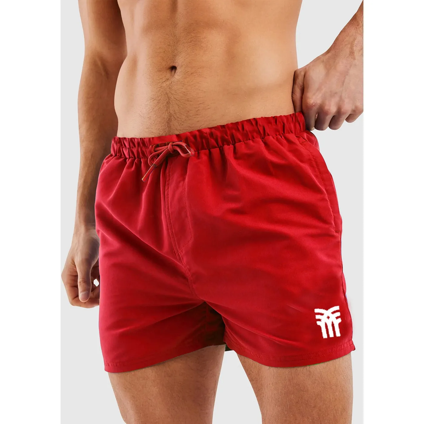 FNCH Red Swim Shorts