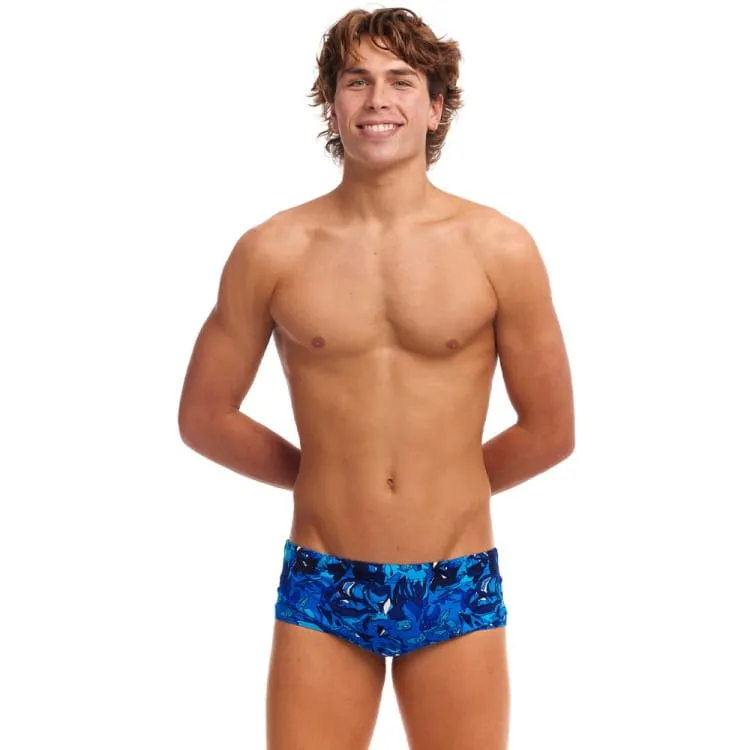 Funky Men Sidewinder Trunks-TRUE BLUEY