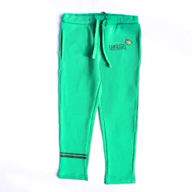 Girl embroided green trouser