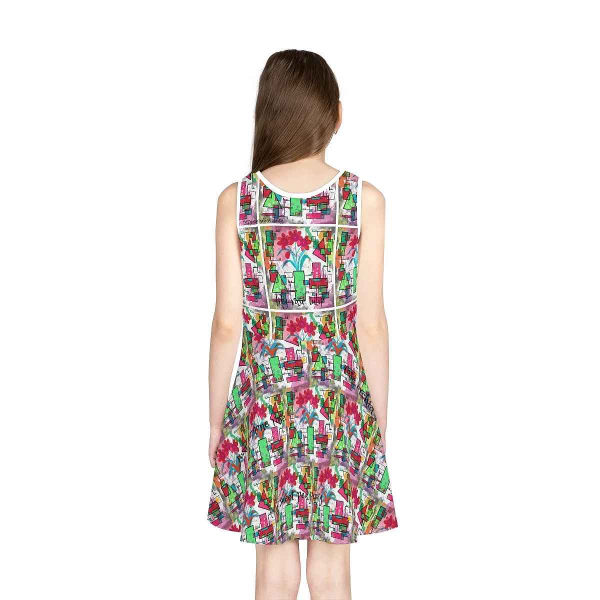 Girls' Sleeveless Sundress (AOP) PICKING FLOWERS