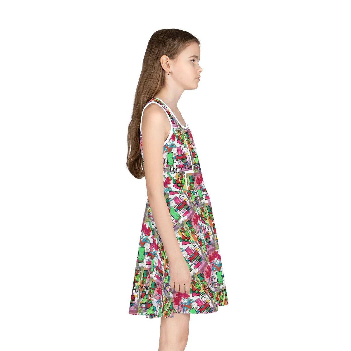 Girls' Sleeveless Sundress (AOP) PICKING FLOWERS