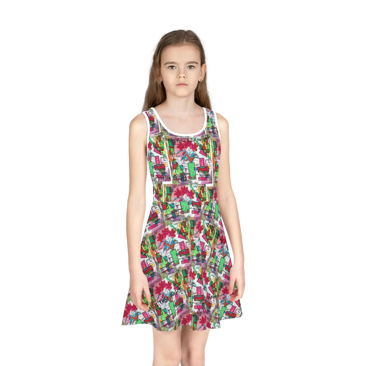 Girls' Sleeveless Sundress (AOP) PICKING FLOWERS