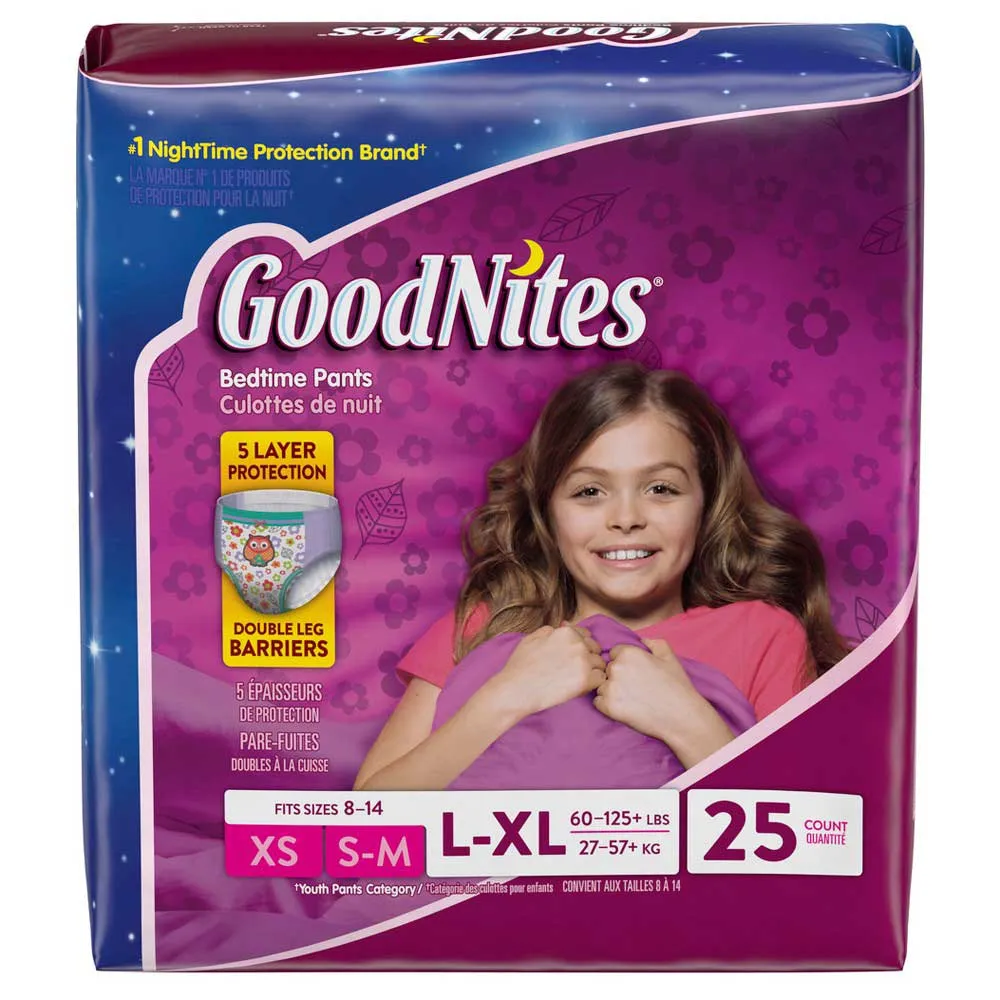 GoodNites 43365 Youth Underwear, Pack of 25