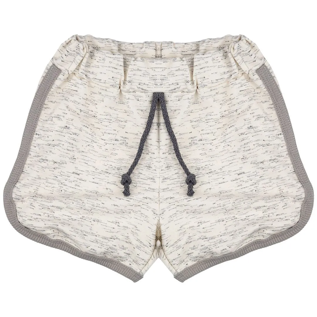 Grey Marble Retro Shorts - 2 Left Size 2-3 & 9-11 years