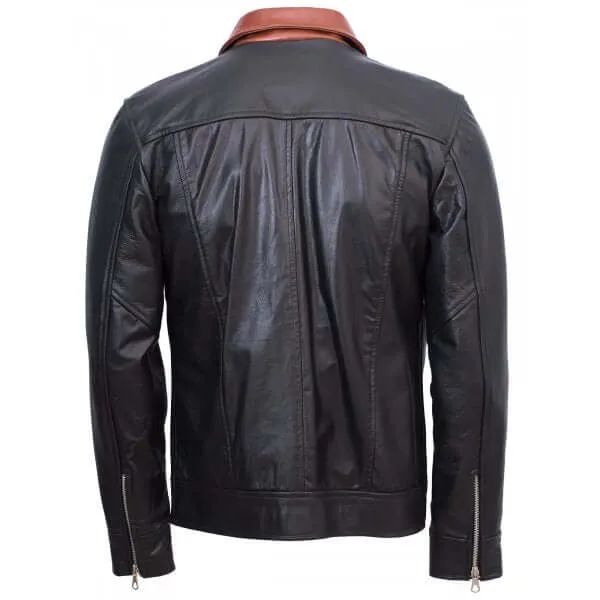 Guarda Vintage Stylish Biker Leather Jacket Men