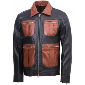 Guarda Vintage Stylish Biker Leather Jacket Men