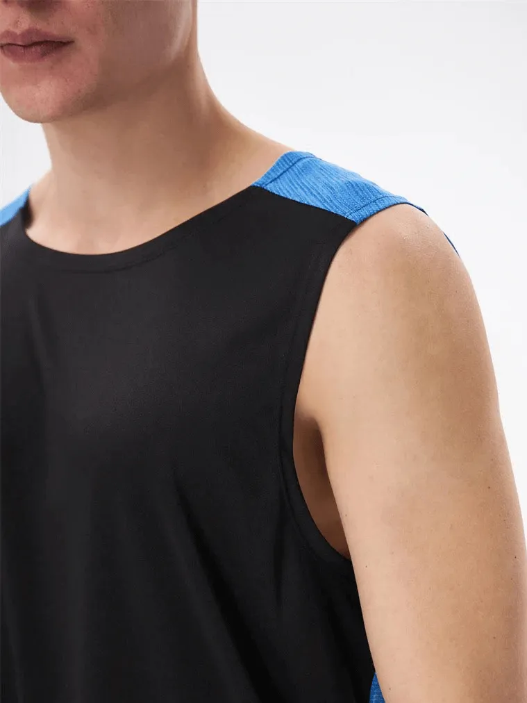 Gym Breathable Double Color Tank Top for Men - SF1813