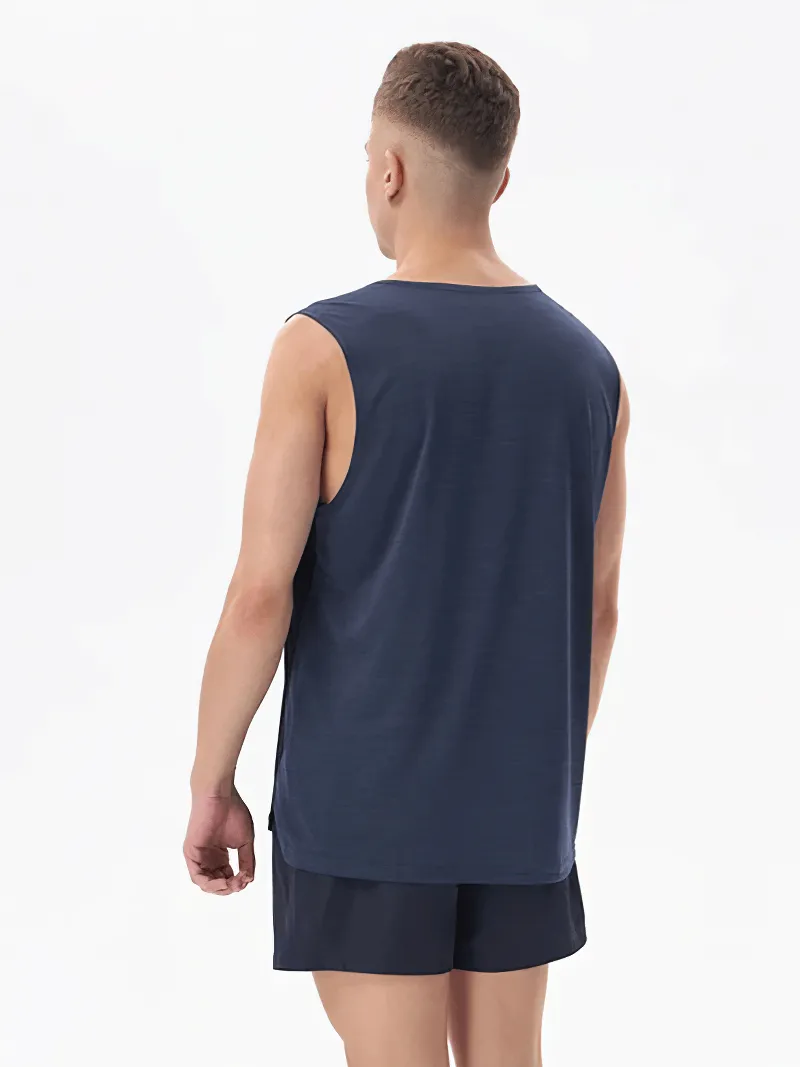 Gym Breathable Double Color Tank Top for Men - SF1813