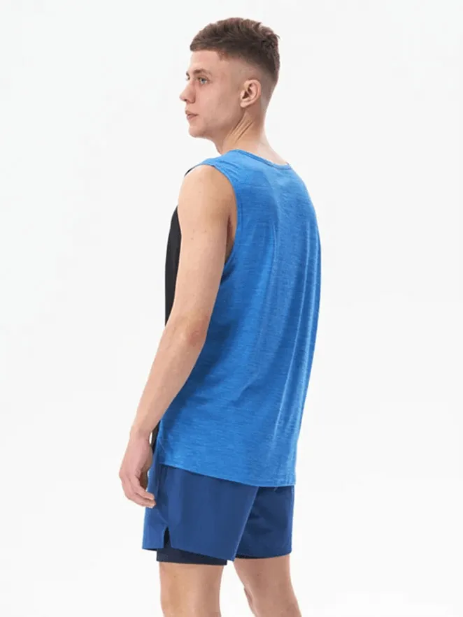 Gym Breathable Double Color Tank Top for Men - SF1813