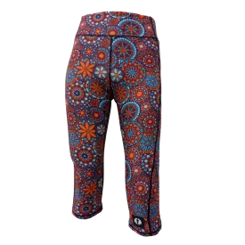 High Waist Funky 3/4 Leggings - Colourful Mosaic