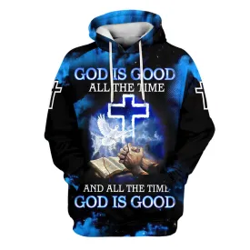 Jesus God Is Good All The Time And All The Time God Is Good Hoodies Jesus Hoodie Men & Women Christian Hoodie 3D Printed Hoodie