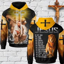 Jesus Is My God My King My Life My Everything Hoodie Men & Women Christian Hoodie 3D Printed Hoodie