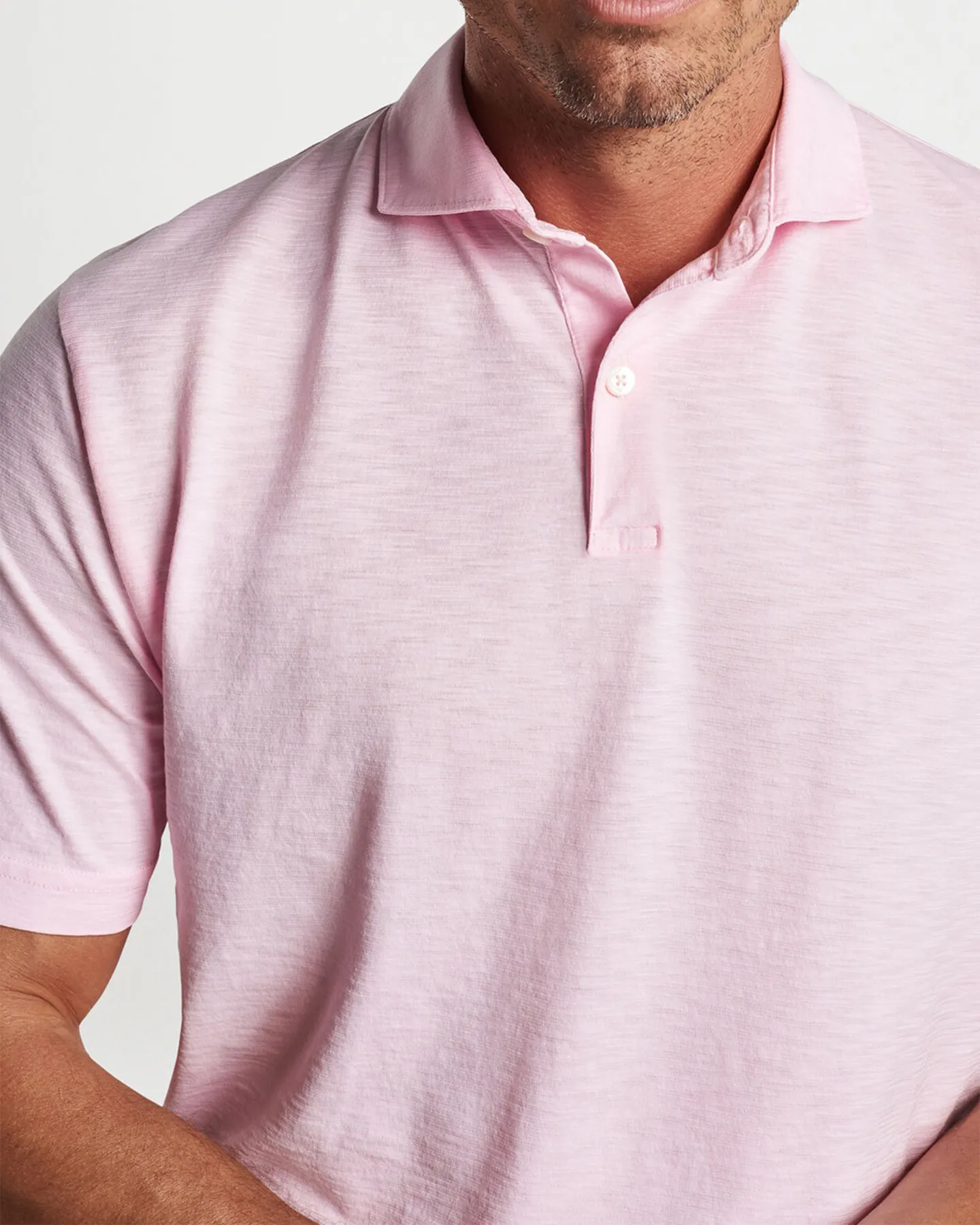 JOURNEYMAN SHORT SLEEVE POLO - MISTY ROSE