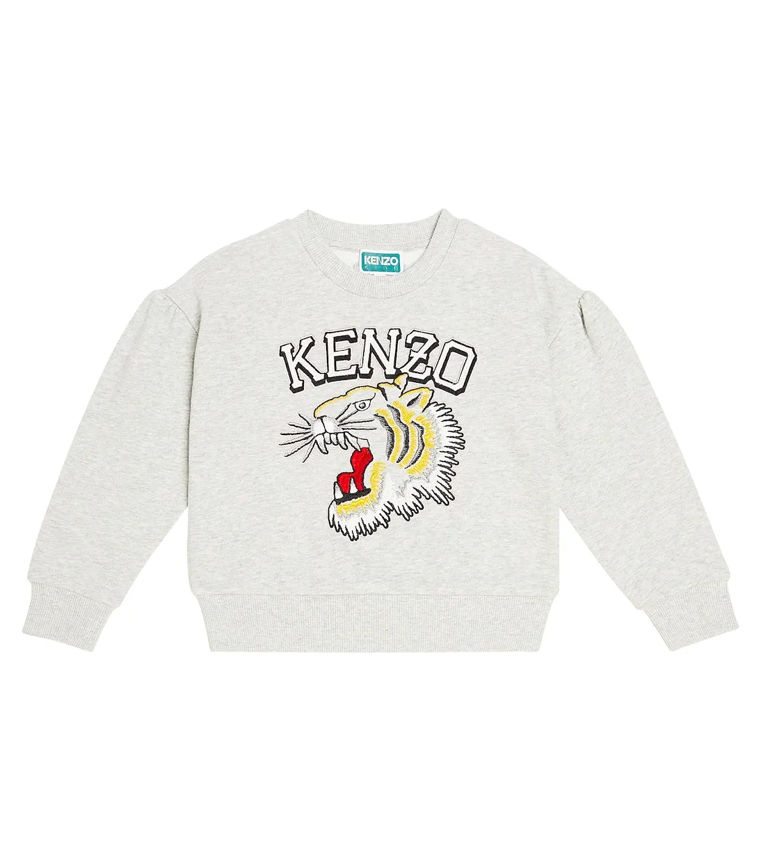 Kenzo Kids Cotton Jersey Print Sweatshirt, Gray